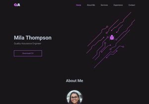QA - Personal Portfolio Template