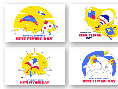 11 National Kite Flying Day Illustration
