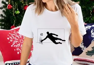 Soccer player kicking a ball in mid air during a game