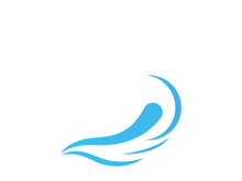 Ocean water wave wave logo design.