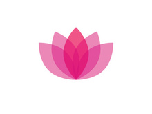 Lotus flower vector logo template
