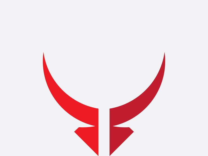 Taurus Logo Template  Red Bull Taurus Logo Template vector icon illustration