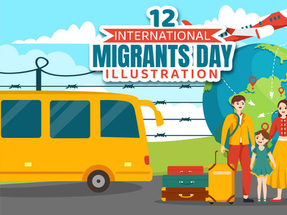 12 International Migrants Day Illustration