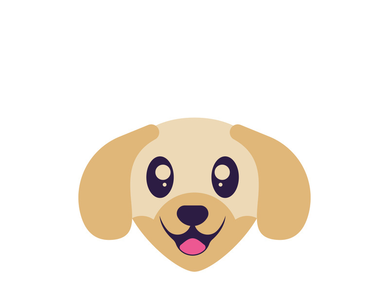 Dog logo vector design icon illustration template