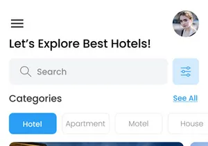 Hotel Booking App Design