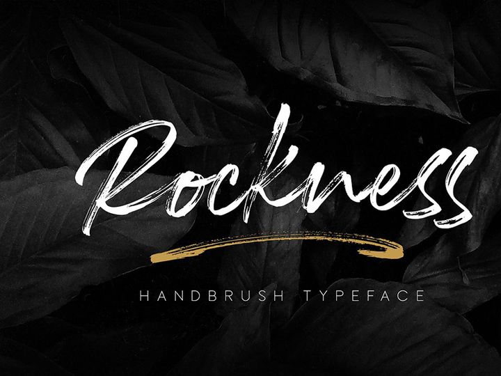 Rockness Handbrush Font