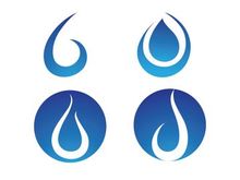 Water drop Logo Template vector illustration design