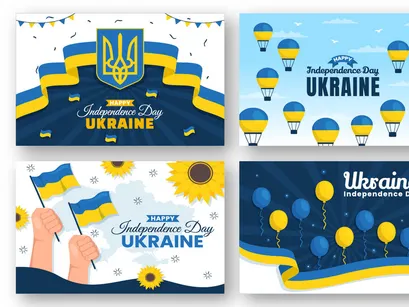16 Ukraine Independence Day Illustration