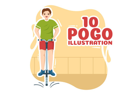 10 Sport Jump Pogo Illustration