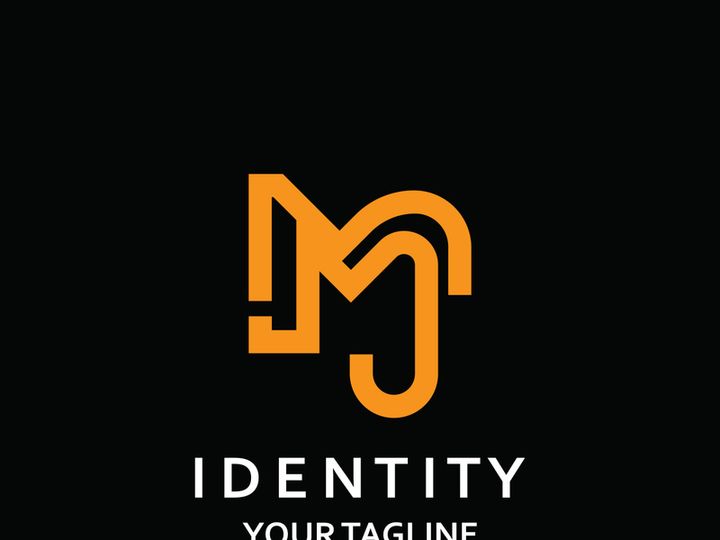 Letter MJ logo simple design for business and company identity vector template
