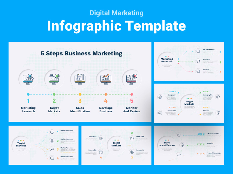 Digital Marketing Infographic Template