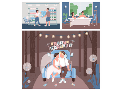 Couples illustrations bundle