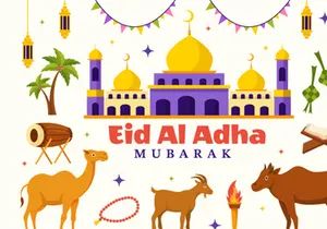 22 Happy Eid Al Adha Mubarak Illustration