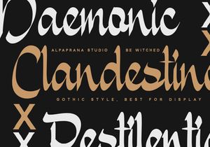 Bewitched - Gothic Script Font