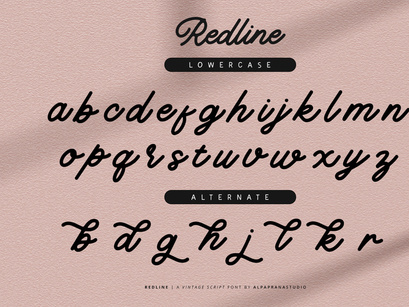 Redline - Vintage Script Font