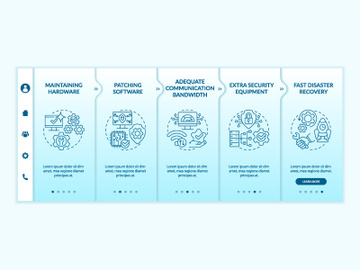 Availability turquoise gradient onboarding template preview picture