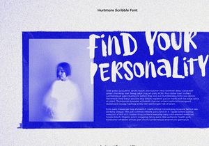 Hurtmore - Scribbles Font