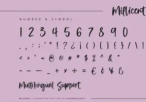 Millicent - Handwritten Script Font