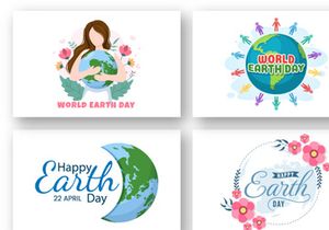 14 Happy Earth Day Illustration
