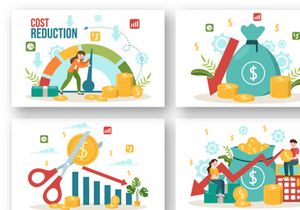 12 Cost Reduction Business Illustration