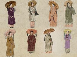 Vintage Asian Women Illustration Bundle – 20 Hand-Drawn Characters (EPS & JPEG) preview picture
