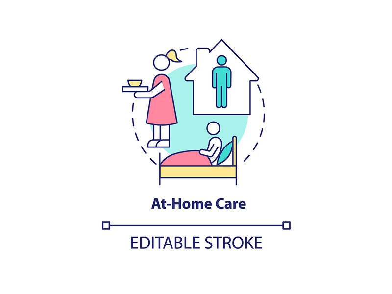 At home care concept icon
