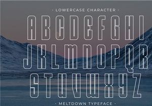 Meltdown - Condensed Sans Serif
