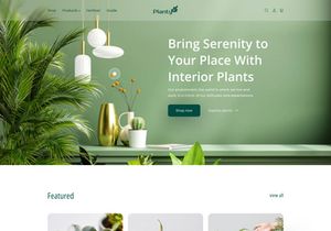 Plant Shop Landing Page