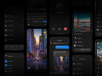 Design Concept: Chat app (Free Adobe XD) 