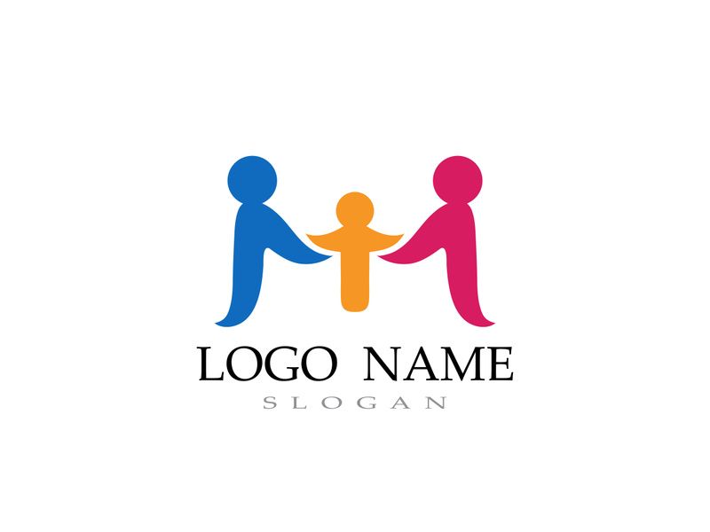 Adoption children community and family care logo