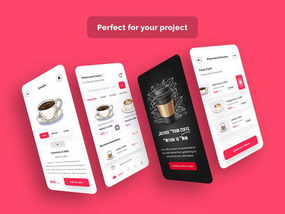 Coffee Store App UI Kits