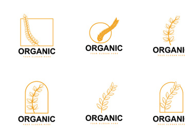 Wheat Rice Logo Vector Design preview picture