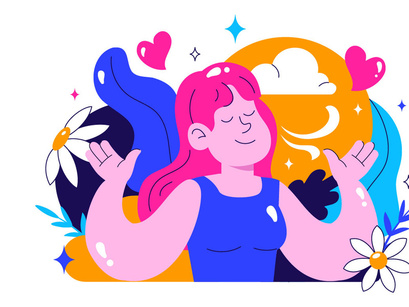 10 Peaceful Breathwork Session Illustration