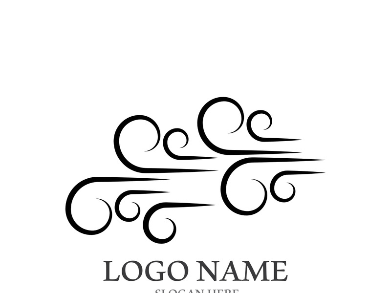 Wind icon vector illustration design template