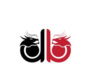 Dragon vector icon illustration design logo template