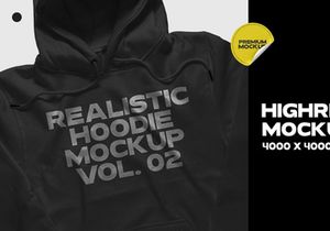 Realistic Pullover Hoodie Mockup