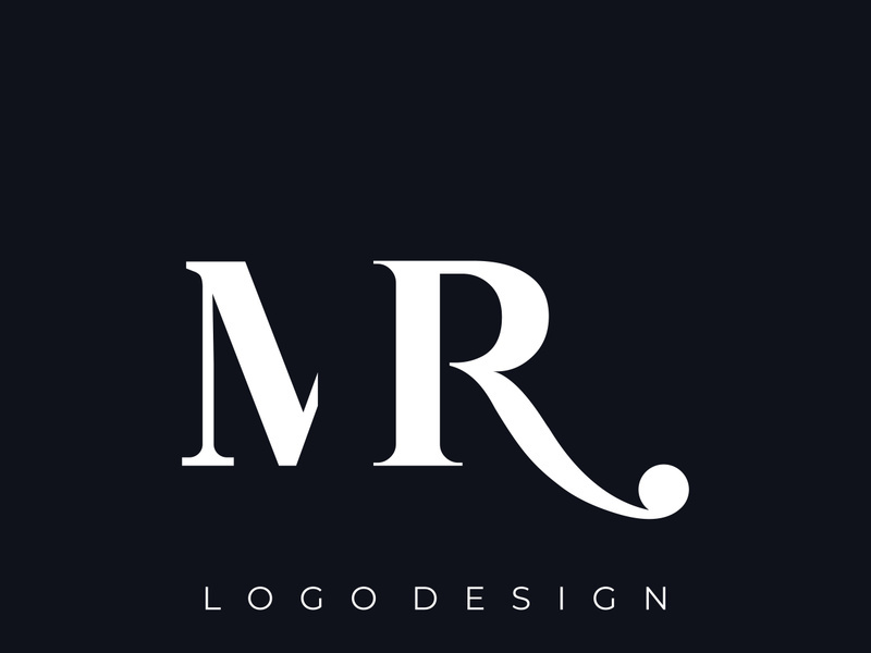 Luxury letters MR , RM , M , R with an elegant, modern and unique monogram. Logo for business card , business , brand , company.