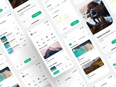 Travel App UI Kit Design
