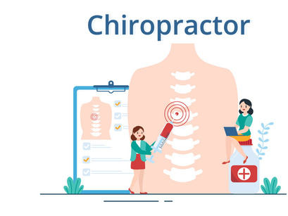 10 Chiropractor Physiotherapy Rehabilitation Illustration