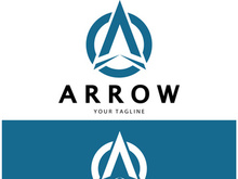 Arrow vector illustration icon Logo Template design