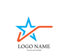 Star icon template vector illustration design