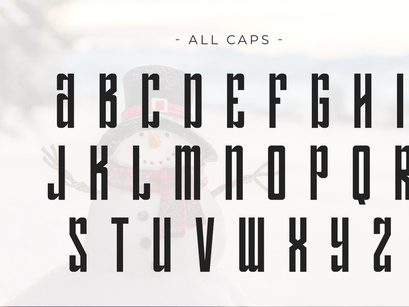 Snowman - Condensed Sans Serif