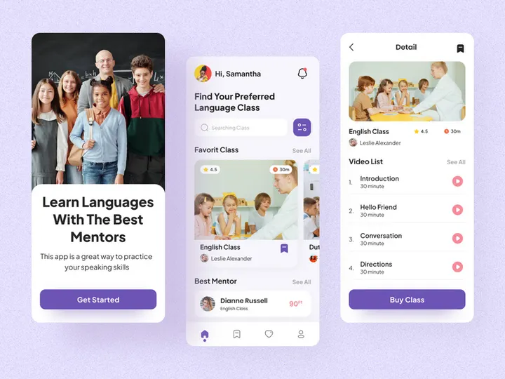 Study Language Mobile App
