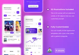 Game Store App UI Kits