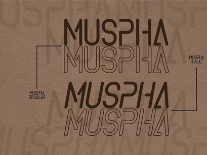 Muspha - Stencil Display Font