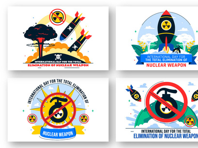 10 Total Elimination of Nuclear Weapon Illustration