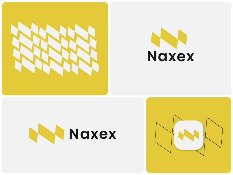 Modern Letter N Logo Design - App Icon - Lettermark Logo - Business - Tech - Ai