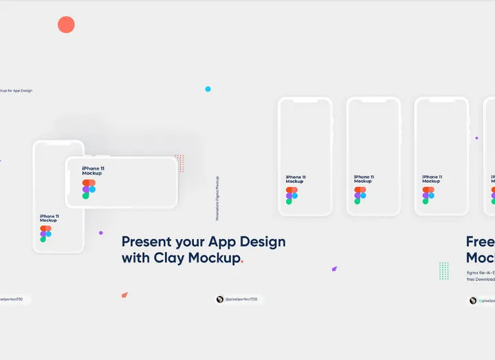 iPhone 11 Free Clay Mockup