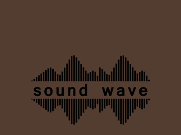 Sound waves logo background modern music vector image preview picture