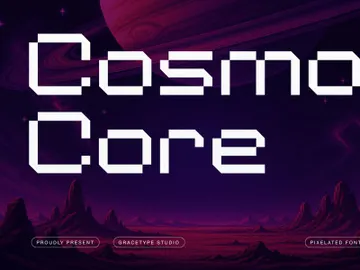 Cosmo Core | Pixelated Font preview picture